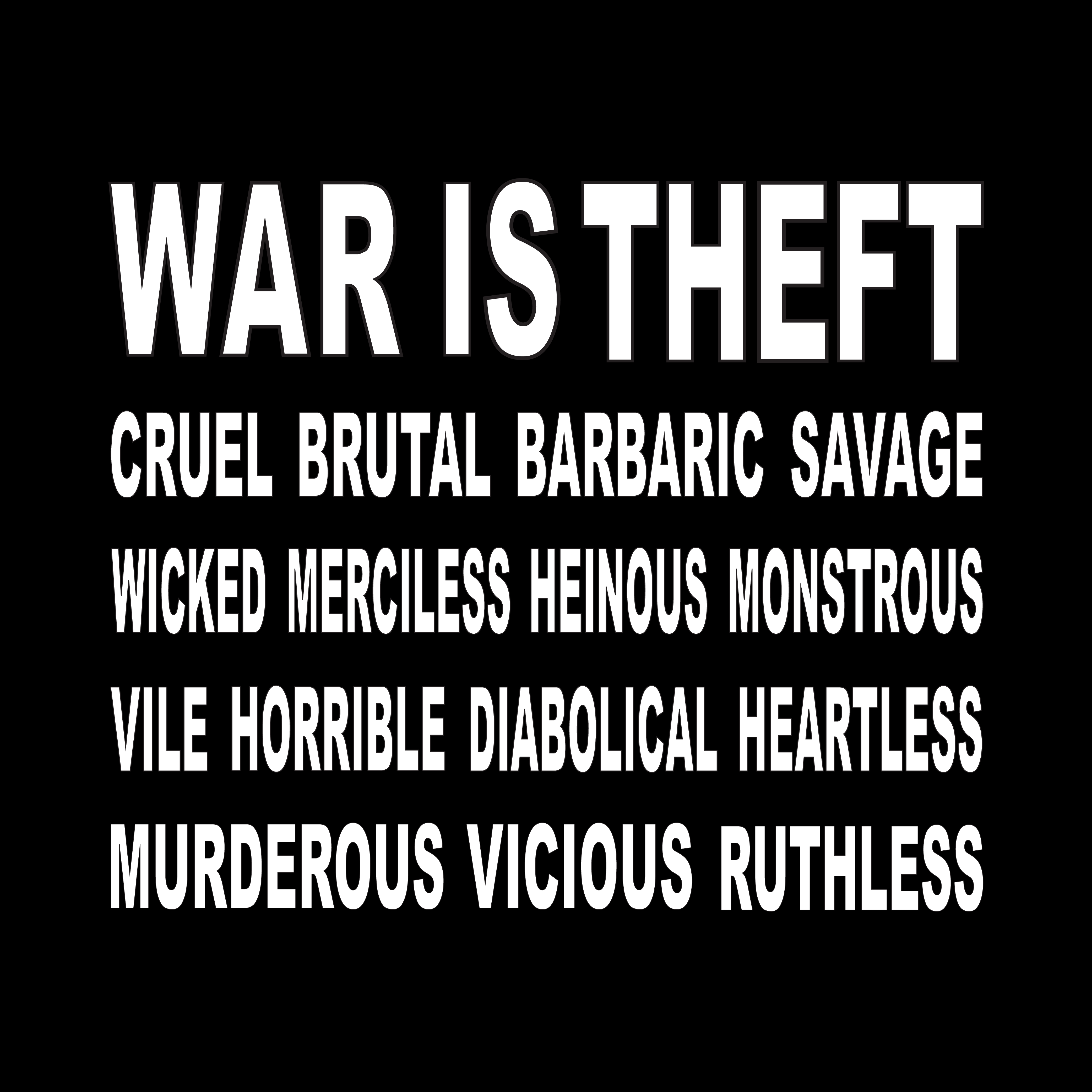 War Is Theft