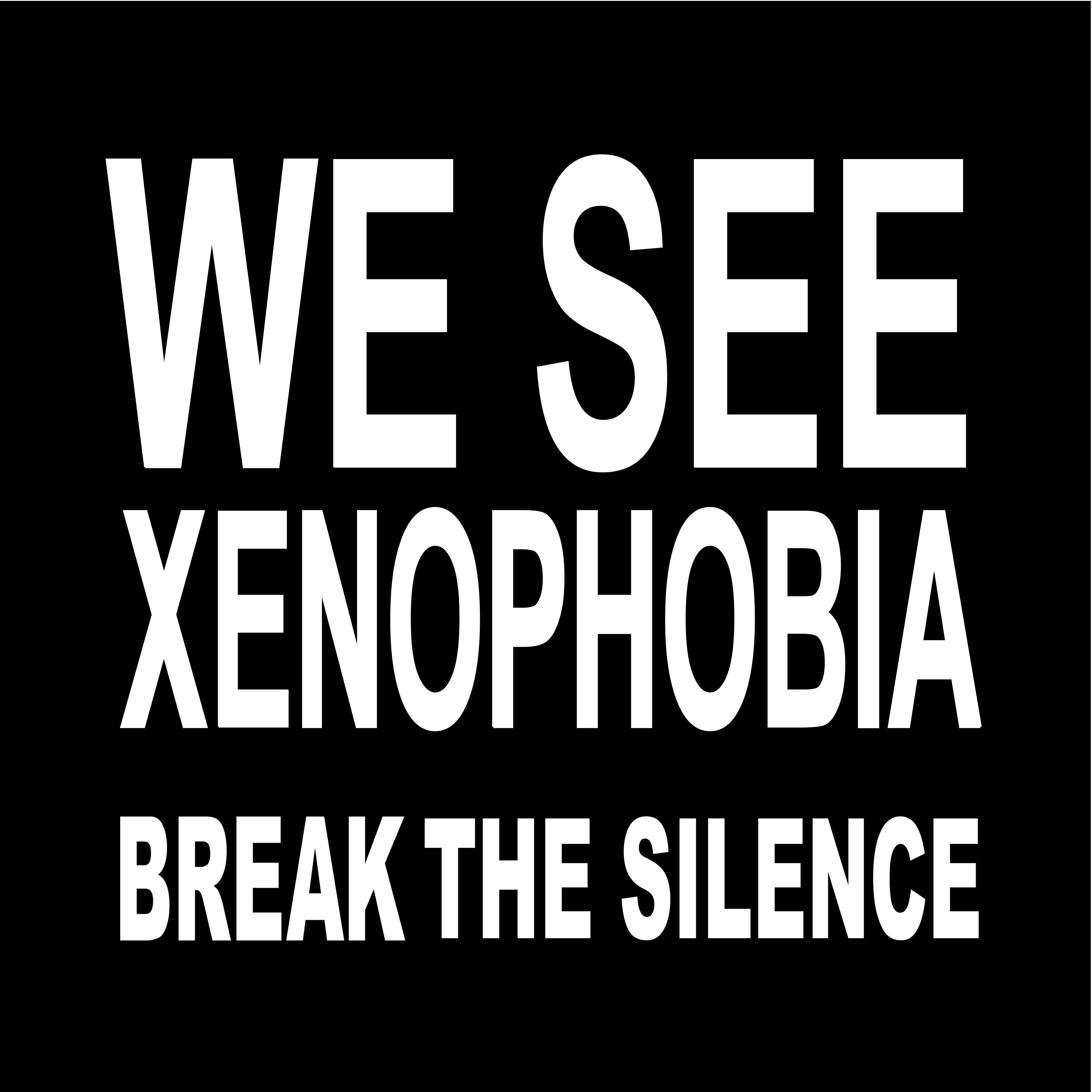 We See Xenophobia Break the Silence