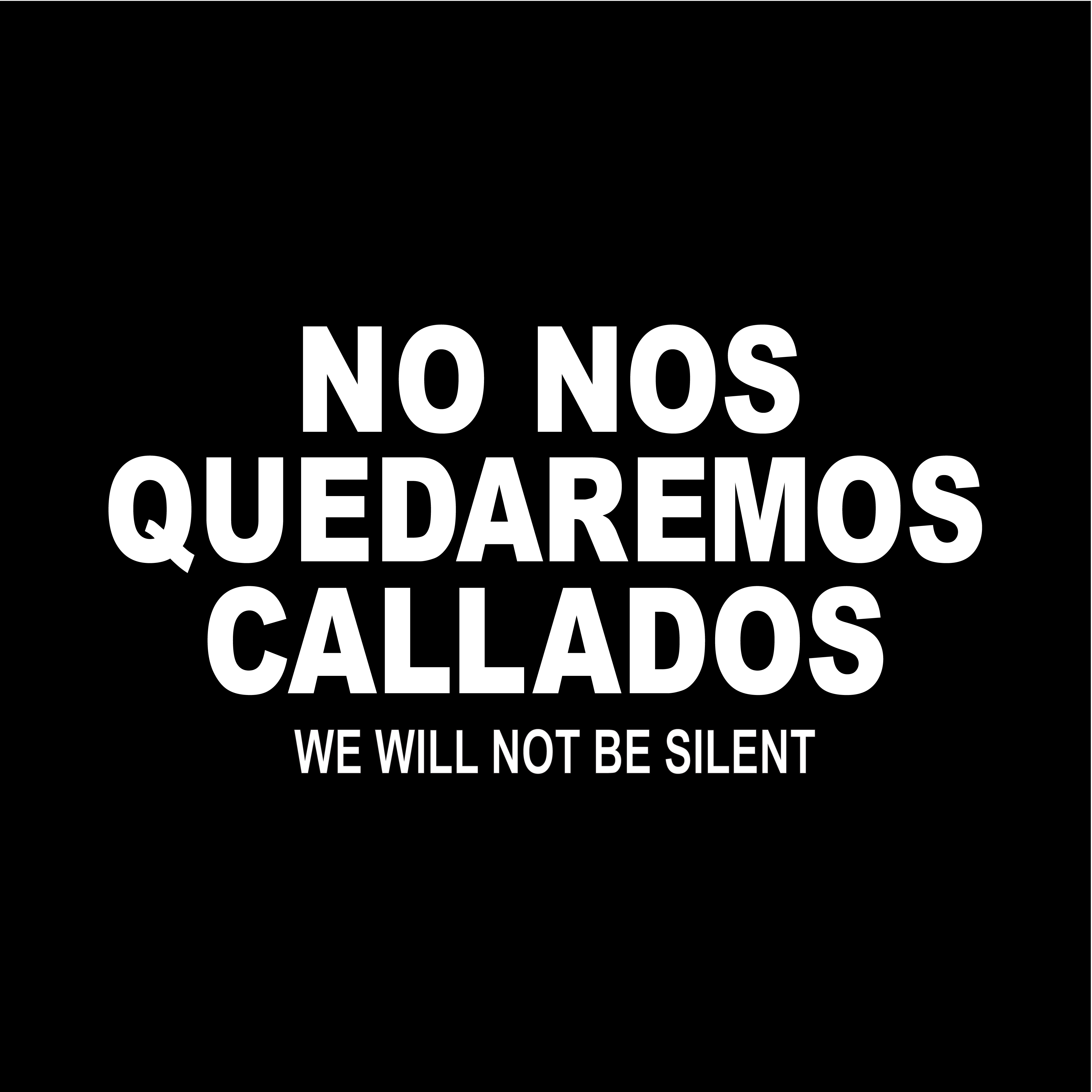 We Will Not Be Silent Spanish