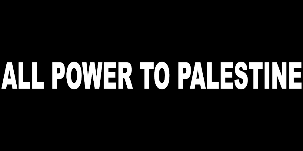 ALL POWER TO PALESTINE